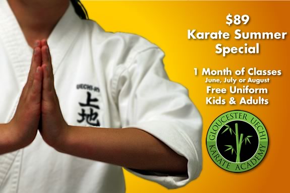 Gloucester Karate Academy is offering a Summer special for new students looking to try the martial arts. Gloucester Karate Academy is offering a Summer special for new students looking to try the martial arts.