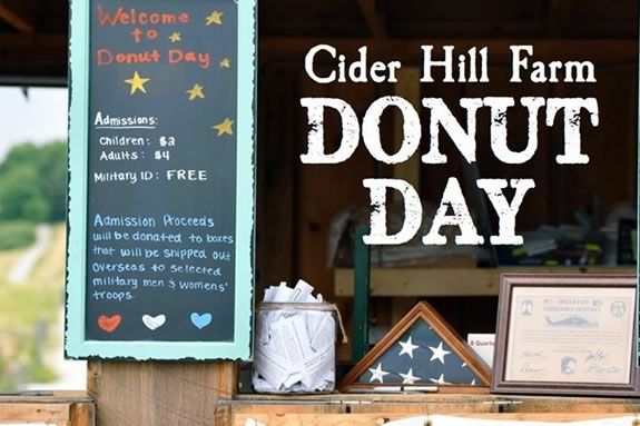Donut Day at Cider Hill farm in Amesbury Massachusetts Donut Day at Cider Hill farm in Amesbury Massachusetts