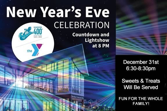 Cape Ann YMCA hosts the G400+ New Year's Eve Celebration in Gloucester Massachusetts Cape Ann YMCA hosts the G400+ New Year's Eve Celebration in Gloucester Massachusetts