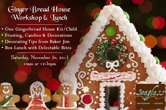 Gingerbread House workshop and lunch at SeaGlass Restaurant in Salisbury! Gingerbread House workshop and lunch at SeaGlass Restaurant in Salisbury!