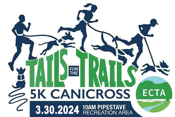 Come to Mill Pond in West Newbury the Tails for the Trails 5k Canicross to benefit the Essex County Trail Association! Come to Mill Pond in West Newbury the Tails for the Trails 5k Canicross to benefit the Essex County Trail Association!