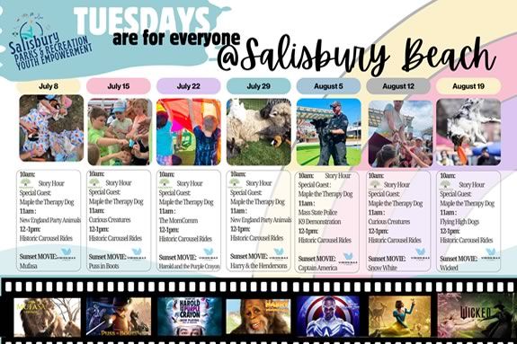 Tuesdays are for everyone special events and activities at Salisbury Beach in Massachusetts Tuesdays are for everyone special events and activities at Salisbury Beach in Massachusetts