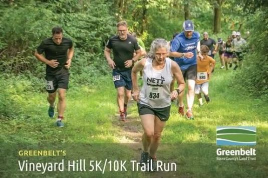 Essex County Greenbelt Association hosts a 5k/10k Race at Vineyard Hill in South Hamilton Massachusetts